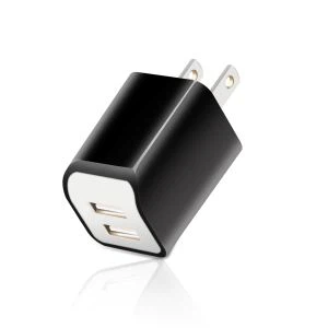 Caricatore per cellulare 5V 2.1A Caricatore da muro USB colorato a doppia porta