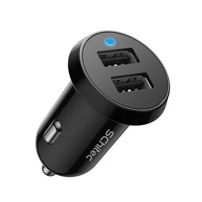 Caricabatteria da auto USB a doppia porta 2 a ricarica rapida